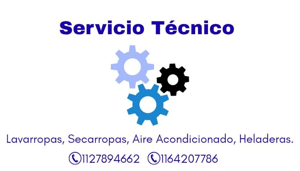 Servicio técnico de aires acondicionados, heladeras, lavarropas y secarropas