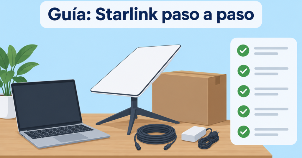 Guía de Starlink paso a paso (imagen ilustrativa)