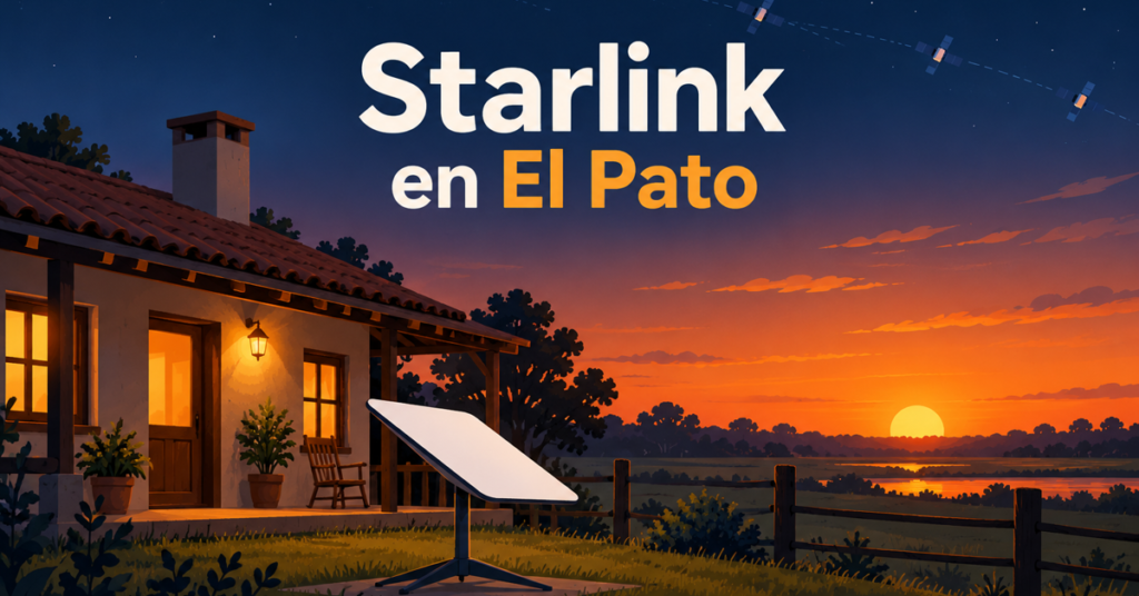 Starlink en El Pato (imagen ilustrativa)